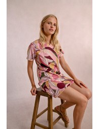 Straight printed t-shirt dress