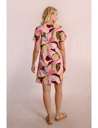 Straight printed t-shirt dress