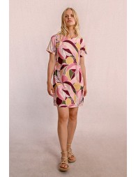 Straight printed t-shirt dress