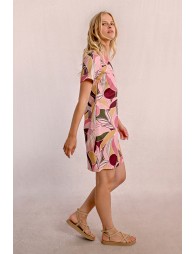 Straight printed t-shirt dress