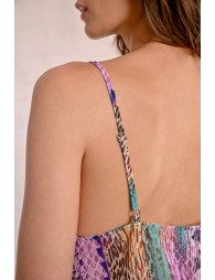 Semi-sheer printed camisole