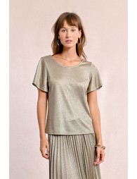 Short-sleeved top, crossed back