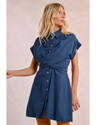 Robe chemise à dos nouable