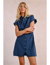 Robe chemise à dos nouable