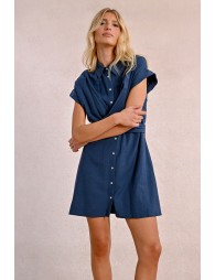 Robe chemise à dos nouable