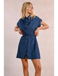 Robe chemise à dos nouable