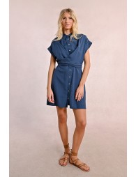 Robe chemise à dos nouable