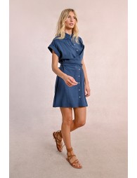 Robe chemise à dos nouable