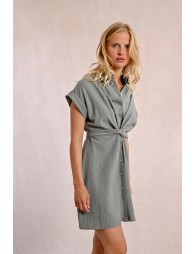 Robe chemise à dos nouable