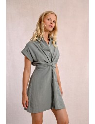 Robe chemise à dos nouable