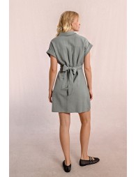 Robe chemise à dos nouable