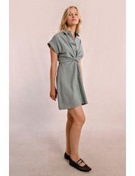 Robe chemise à dos nouable