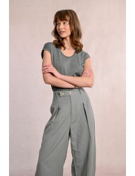 Pantalon droit à pinces