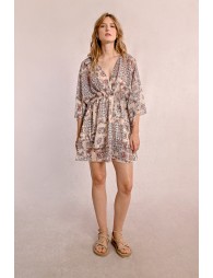 Robe courte à imprimé