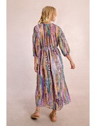 Robe longue à imprimé