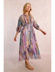 Robe longue à imprimé