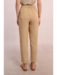 Linen carrot pants