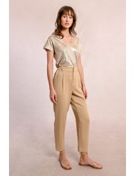 Linen carrot pants