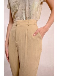 Linen carrot pants