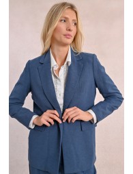 Blazer de manga larga con cuello y solapa