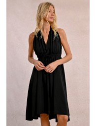 Robe courte plissée