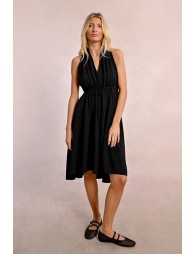 Robe courte plissée