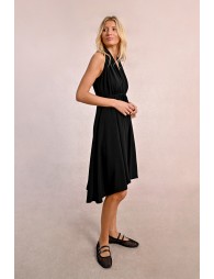 Robe courte plissée