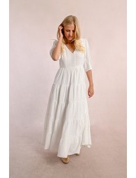 Ruffled maxi dress