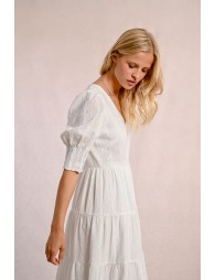 Ruffled maxi dress