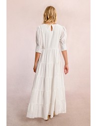 Ruffled maxi dress