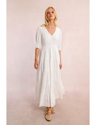 Ruffled maxi dress