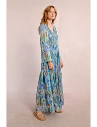 Long dress, printed