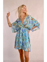 Robe courte, style kimono