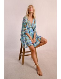 Robe courte, style kimono