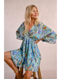 Robe courte, style kimono