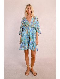 Robe courte, style kimono