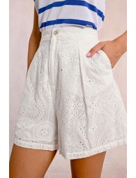 Short en broderies anglaises