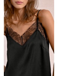 Satin lace camisole