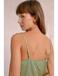 Satin lace camisole