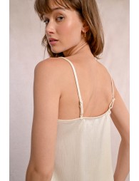 Satin lace camisole