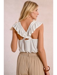 Flowy cross-back t-shirt