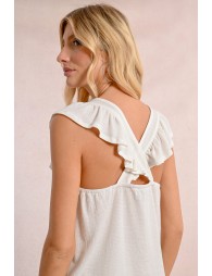 Flowy cross-back t-shirt