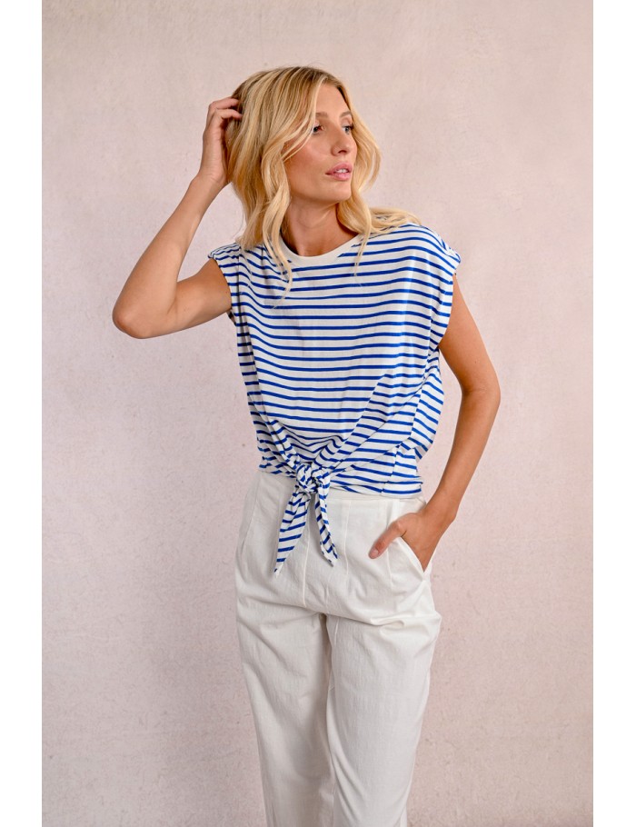 Tieable sailor T-shirt