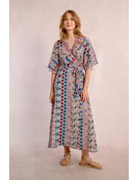 Robe longue à imprimé