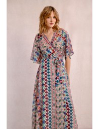 Robe longue à imprimé