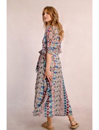 Robe longue à imprimé