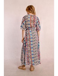 Robe longue à imprimé