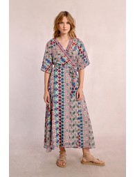 Robe longue à imprimé