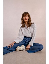 Wide lyocell pants