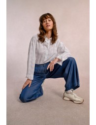 Wide lyocell pants